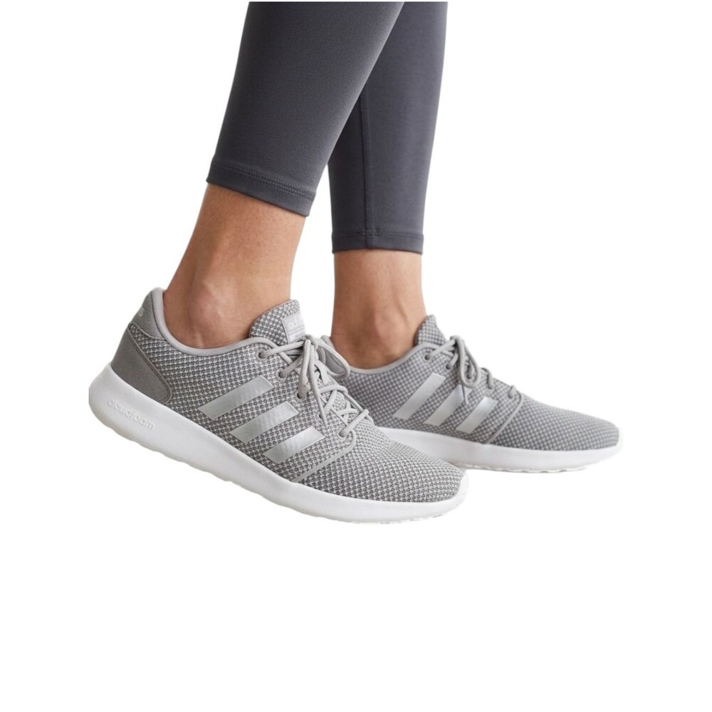 adidas Cloudfoam Grey Mesh Sneakers